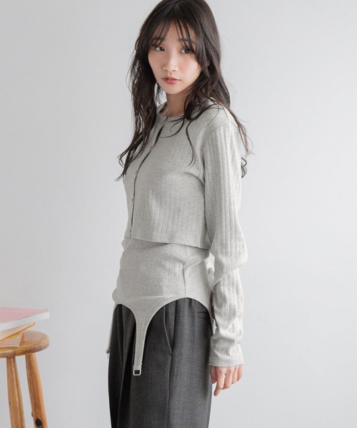 LOWRYS FARM（ローリーズファーム） tシャツ フラワーガーター2P