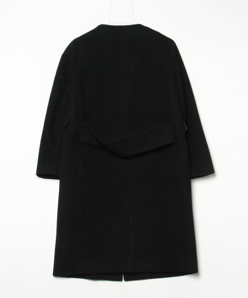 【美品】SLOBE IENA（スローブイエナ）ノーカラーコート　黒　38 SLOBE IENA（スローブイエナ） ノーカラーコート 38 ブラック