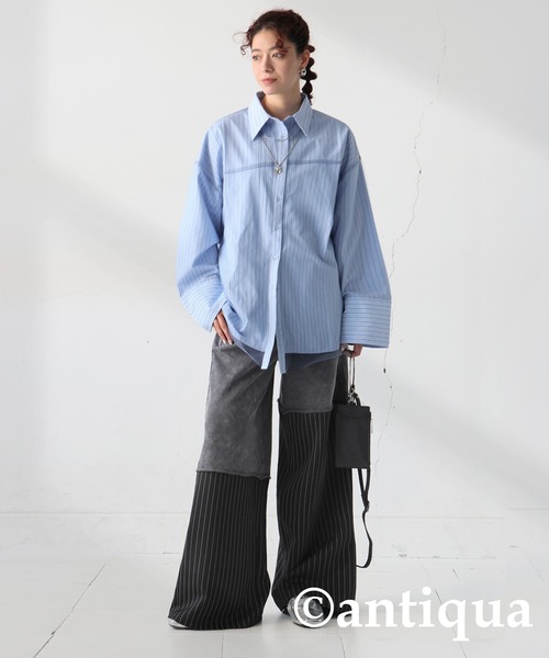 antiqua（アンティカ） セットアップ コーデセット チュールシャツ