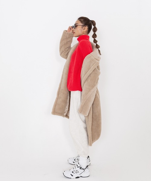 「ROGER AND RAW」 チェスターコート MEDIUM ブラウン レディース_画像5