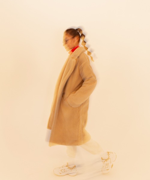 「ROGER AND RAW」 チェスターコート MEDIUM ブラウン レディース_画像9