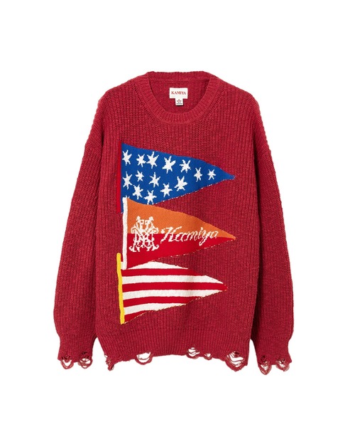 KAMIYA セーター ニット Three Frag Knit Sweater メンズ : ZOZOTOWN
