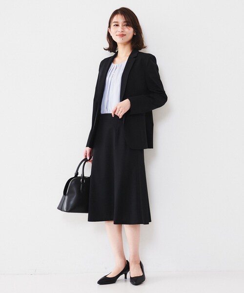 UNTITLED（アンタイトル） スカート 「通勤スーツ」コットン混ジャージ