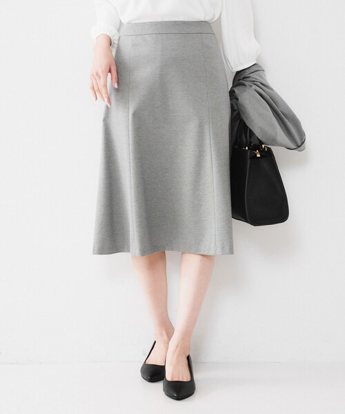 UNTITLED（アンタイトル） スカート 「通勤スーツ」コットン混ジャージ