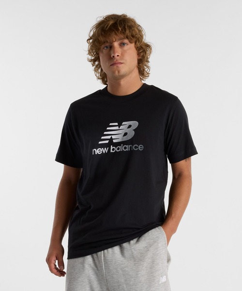 (取寄) ニューバランス メンズ スポーツ エッセンシャル T-シャツ New Balance men Sport Essentials T-Shirt Black New Balance（ニューバランス） tシャツ Sport Essentials ロゴ