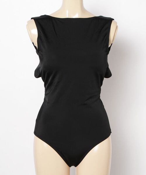 ミコモリ　mikomori ブラック 水着 mikomori 水着 SCALLOPED OP レディース : ZOZOTOWN Yahoo!店