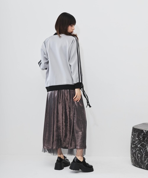 DIP IN CHOCOLATE ジャージ 袖リボン トラックジャケット「DIP IN