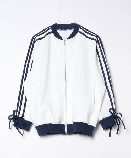 DIP IN CHOCOLATE ジャージ 袖リボン トラックジャケット「DIP IN