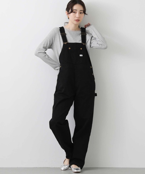 Lee（リー） ワンピース Leeオーバーオール(ブラック) : ZOZOTOWN