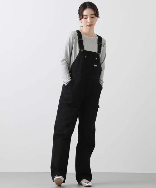 Lee（リー） ワンピース Leeオーバーオール(ブラック) : ZOZOTOWN