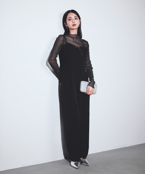 【darial】lame velvet dress オケージョンドレスタグ付き DAZZY（デイジー） ドレス 「darial」lame velvet dress ラメ ベロア