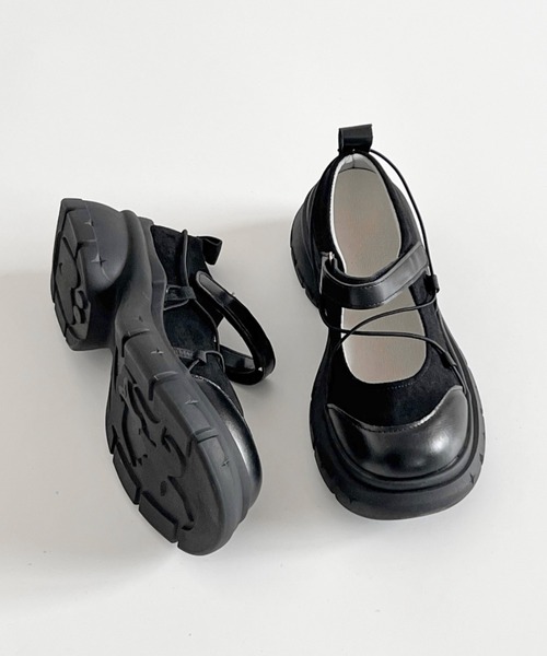 Shoes in Closet スニーカー 軽量厚底 デザインソール