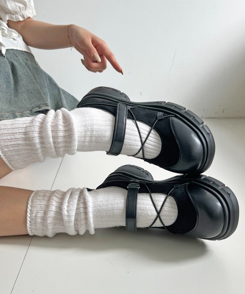 Shoes in Closet スニーカー 軽量厚底 デザインソール