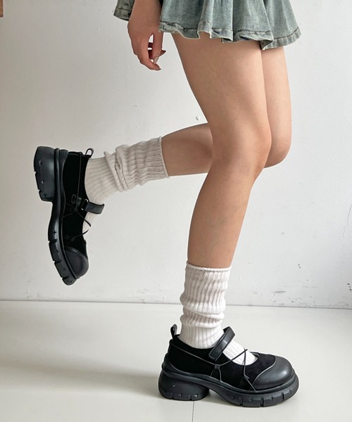 ⭐美品⭐ ecco ストラップ メリージェーン 幅広 コンフォートシューズ Shoes in Closet スニーカー 軽量厚底 デザインソール