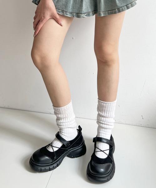 Shoes in Closet スニーカー 軽量厚底 デザインソール