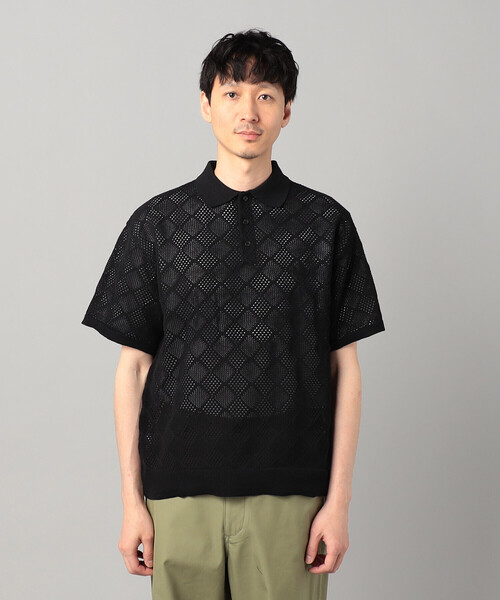 COMME CA MEN（コムサメン） セーター ニット メッシュ編み ニットポロ