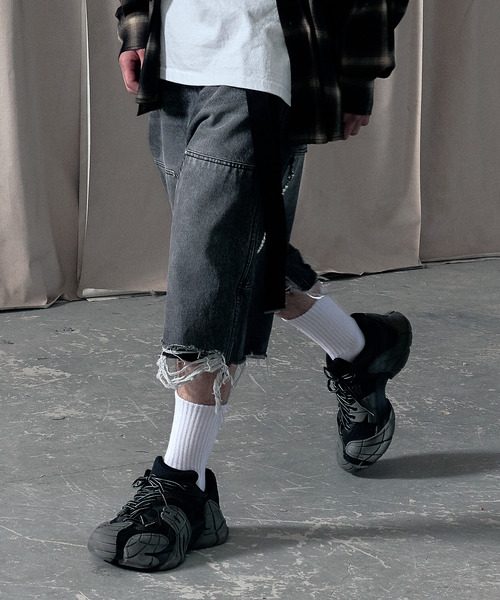 LIBERE（リベーレ） ハーフパンツ ワイドパンツ ジーンズ メンズ