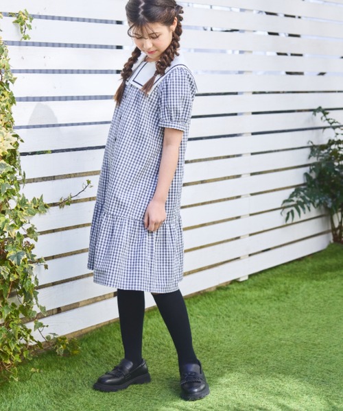 ワンピース 「キッズ/ジュニア」ビックカラーギンガムチェックワンピース キッズ 子供服 女の子 | CHOPIN | 05