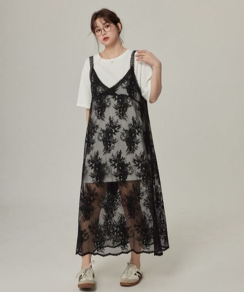 gossip!ロサンゼルス ワンピース Y2Kヴィンテージ風 Vネック