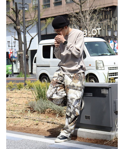 Cheers（チアーズ） ワイドパンツ パンツ WT CAMO PANTS メンズ