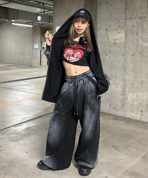 ARULE（アルール） ワイドパンツ スウェットパンツ ジャージ A'GEM/9