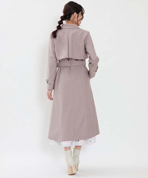 「SWINGLE」 トレンチコート SMALL ベージュ レディース_画像4