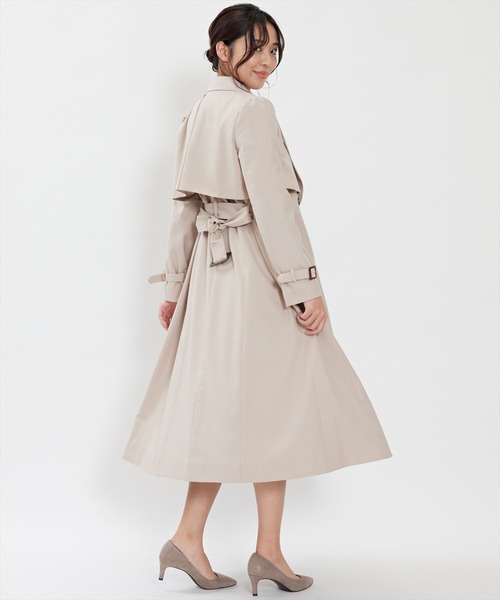 「SWINGLE」 トレンチコート SMALL ベージュ レディース_画像8
