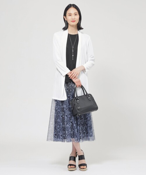カーディガン 「L」「UV対策」「吸水速乾」「防しわ」「ウォッシャブル」マットフライスジャージロングカーディガン レディース TRANS WORK カーディガン 「L」「UV対策」「吸水速乾」「防しわ