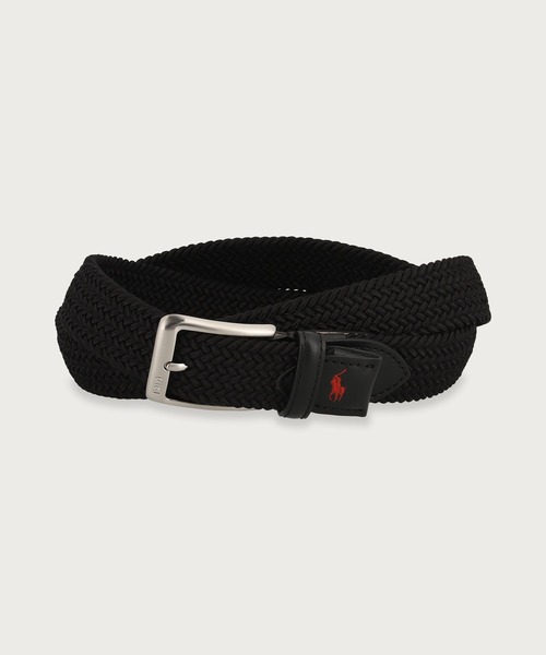 ⭐️売切御免⭐️RALPH LAUREN シルバーバックル　本革　メッシュベルト belt4066-main.jpg