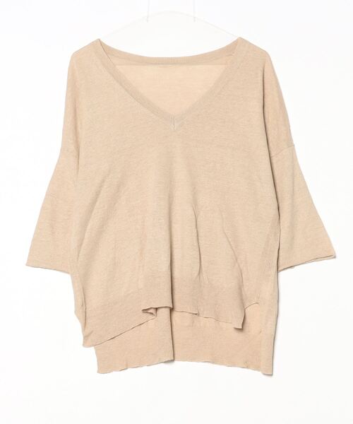 「MUSE de Deuxieme classe」 Vネックニット - ベージュ レディース MUSE de Deuxieme Classe 「MUSE classe」 Vネックニット