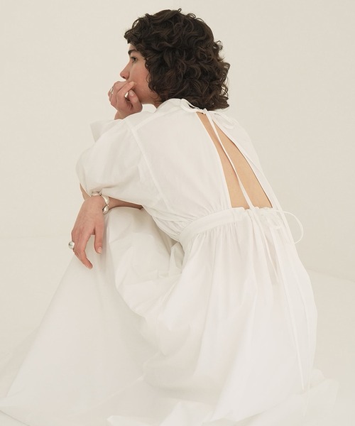 CLANE クラネ　BACK SCHOEN GATHER OP ワンピース CLANE（クラネ） ワンピース BACK SCHOEN GATHER ONEPIECE : ZOZOTOWN