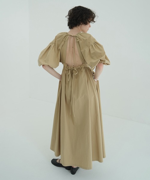 CLANE クラネ　ワンピース　ドレス CLANE（クラネ） ワンピース BACK SCHOEN GATHER ONEPIECE : ZOZOTOWN