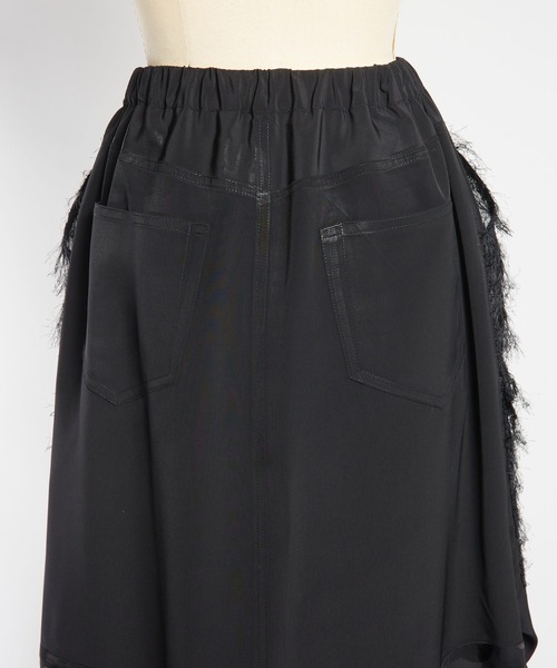 gomme（ゴム） スカート ブラックライン スリットスカート : ZOZOTOWN