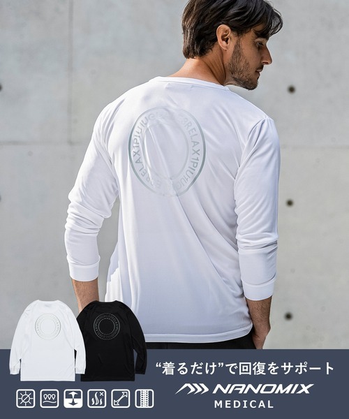【1PIU1UGUALE3 RELAX】リカバリーテックウェア ロングTシャツ 1PIU1UGUALE3 RELAX tシャツ RELAX(ウノピゥウノウグァーレトレ