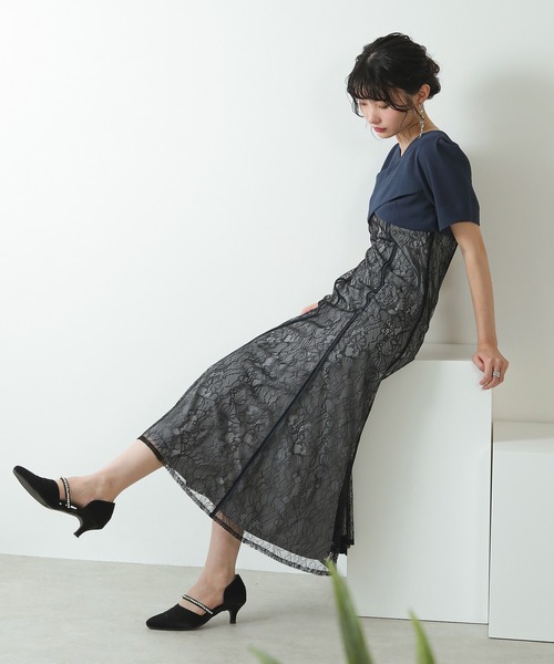 Kana 「Kana」 ドッキングワンピース L ブルー系その他2
