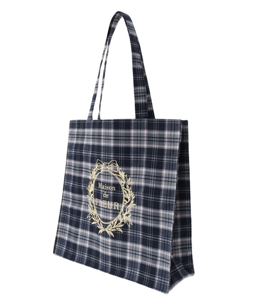 Maison de FLEUR ネイビー トートバッグ Maison de FLEUR 「Maison FLEUR」 トートバッグ FREE ネイビー