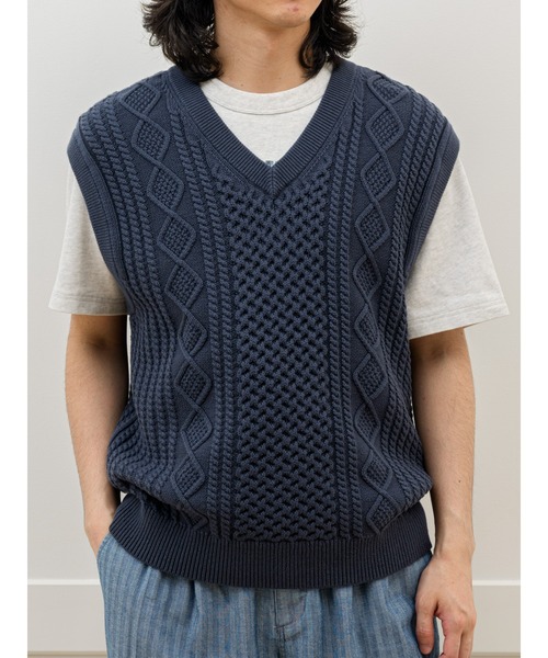 Malbon winger vest マルボン ニットベスト