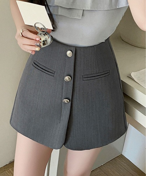 スカート フロントボタン ミニ パンツ : ZOZOTOWN Yahoo!店 - 通販