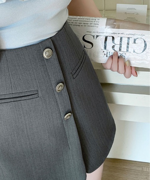 スカート フロントボタン ミニ パンツ : ZOZOTOWN Yahoo!店 - 通販