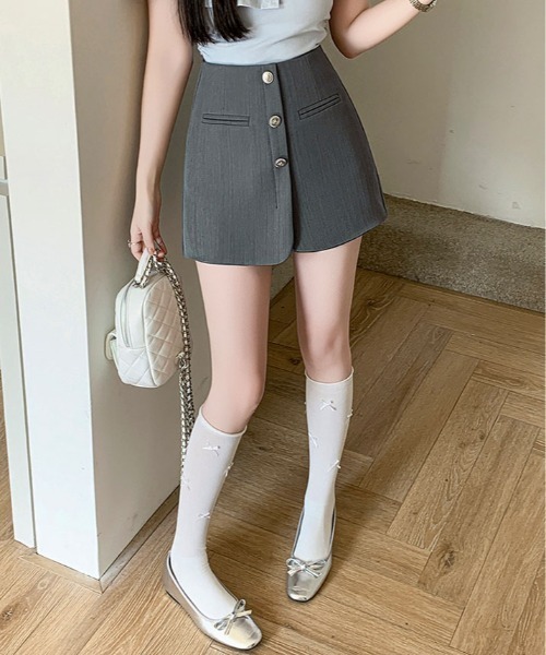 スカート フロントボタン ミニ パンツ : ZOZOTOWN Yahoo!店 - 通販