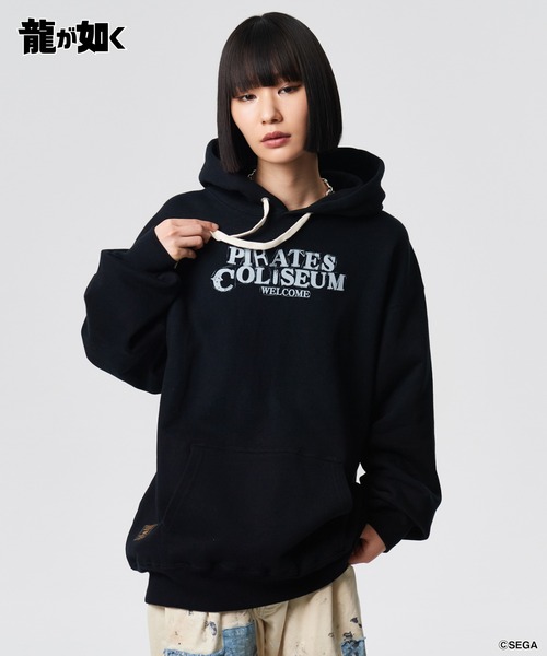 glamlipsメルトン loose フーディー 30%OFF【GLIMCLAP(グリムクラップ)】 Ripstop nylon × shaggy leopard