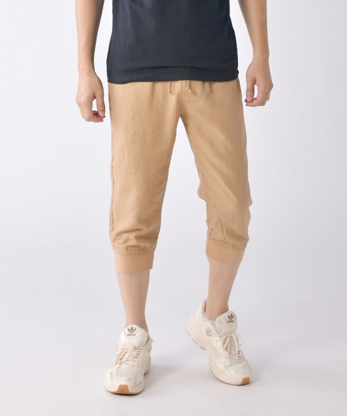 Relation パンツ リネンクロップドパンツ メンズ レディース