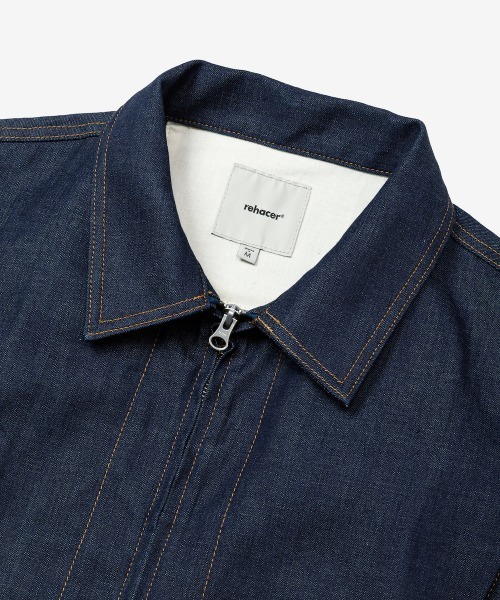 rehacer（レアセル） デニムジャケット gジャン : Tuck Volume Denim