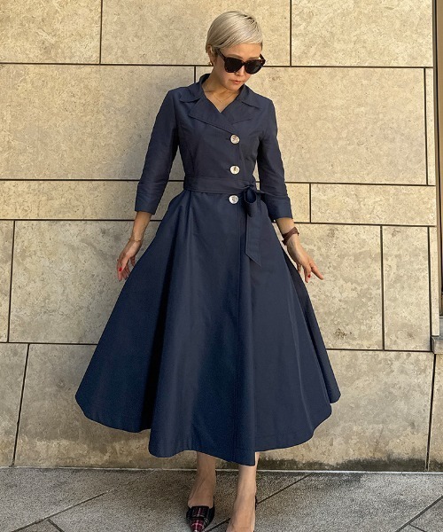 年末お値下げ❗️JENNE コート新品未使用 コート アウター トレンチワンピースコート(撥水機能生地