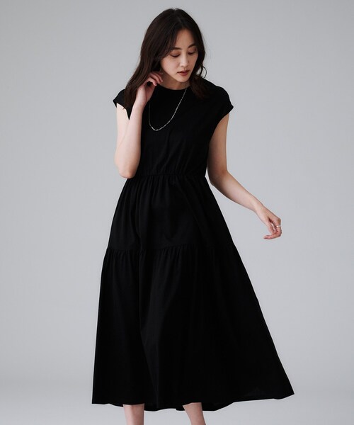UNTITLED 洗える　ティアードワンピース　L 定価：26400円 UNTITLED ワンピース 「ティアード/洗える/夏ワンピ」コットン