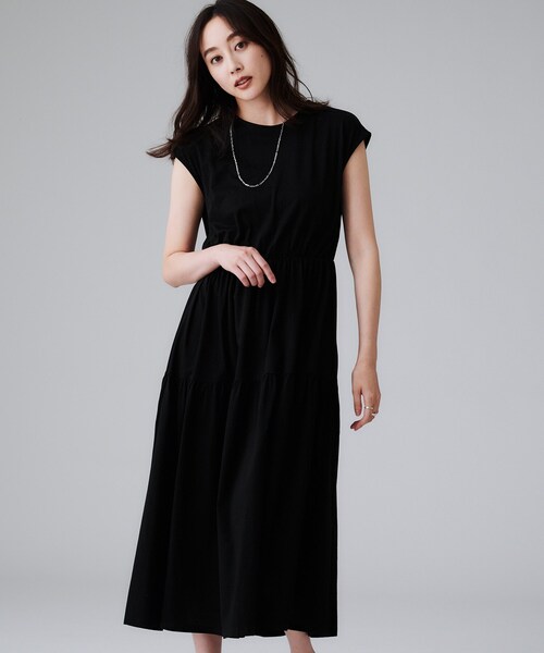 UNTITLED ワンピース 「ティアード/洗える/夏ワンピ」コットン UNTITLED ワンピース 「ティアード/洗える/夏ワンピ」コットン