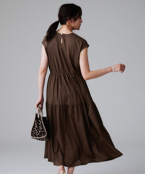 UNTITLED（アンタイトル） ワンピース 「ティアード/洗える」コットン