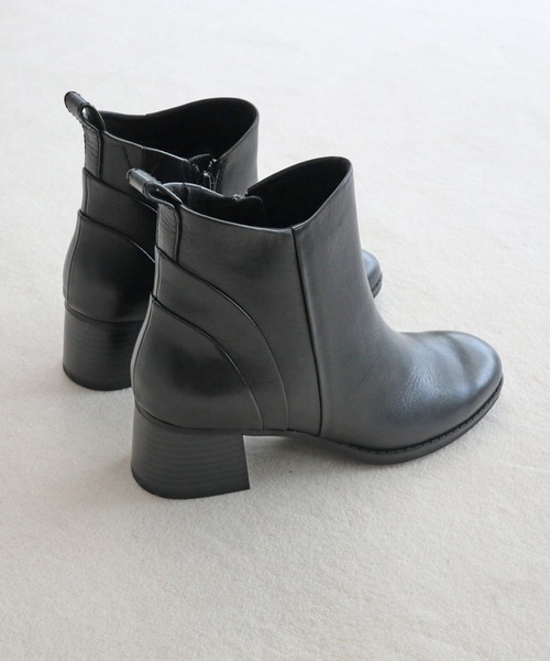 MODE KAORI（モードカオリ） ブーツ 「本革」カーブパターンショート