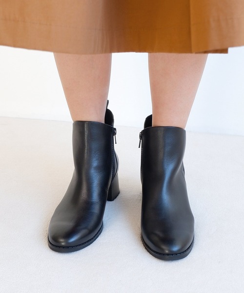 MODE KAORI（モードカオリ） ブーツ 「本革」カーブパターンショート