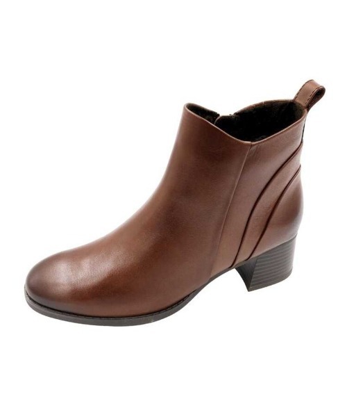 新年SALE！MODE KAORI 本革カーブパターンショートブーツ MODE KAORI（モードカオリ） ブーツ 「本革」カーブパターンショート